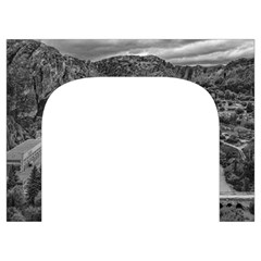 Florentino ameghino dam, chubut, argentina Toiletries Pouch from ArtsNow.com Front