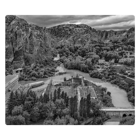 Florentino ameghino dam, chubut, argentina Premium Plush Fleece Blanket (Small) from ArtsNow.com 50 x40  Blanket Front