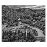 Florentino ameghino dam, chubut, argentina Premium Plush Fleece Blanket (Small)