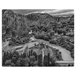 Florentino ameghino dam, chubut, argentina Premium Plush Fleece Blanket (Medium)