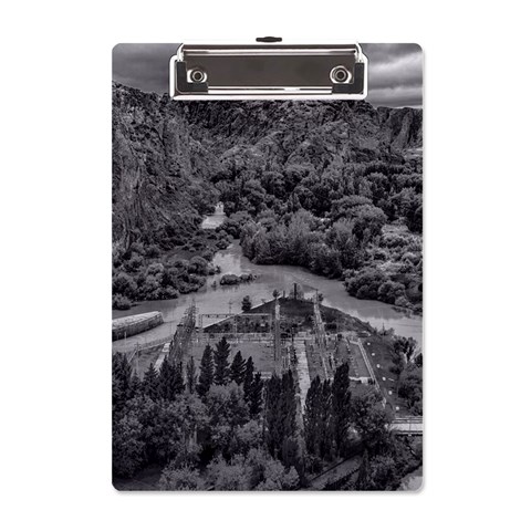 Florentino ameghino dam, chubut, argentina A5 Acrylic Clipboard from ArtsNow.com Front