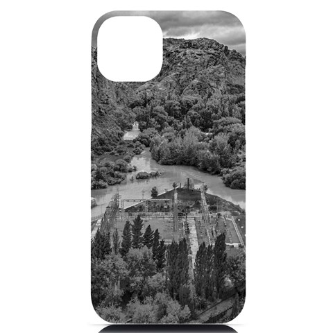 Florentino ameghino dam, chubut, argentina iPhone 14 Plus Black UV Print Case from ArtsNow.com Front