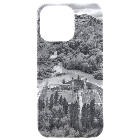 Florentino ameghino dam, chubut, argentina iPhone 15 Pro Max Black UV Print PC Hardshell Case from ArtsNow.com Front