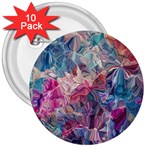 Blue Blend 3  Buttons (10 pack) 