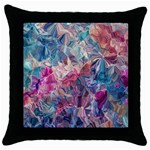 Blue Blend Throw Pillow Case (Black)