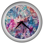 Blue Blend Wall Clock (Silver)