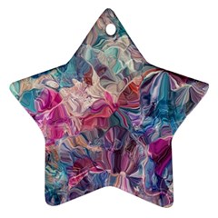 Blue Blend Star Ornament (Two Sides) from ArtsNow.com Front