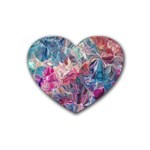 Blue Blend Rubber Coaster (Heart)