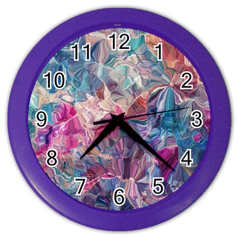 Blue Blend Color Wall Clock from ArtsNow.com Front