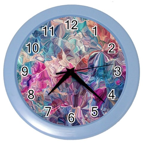 Blue Blend Color Wall Clock from ArtsNow.com Front