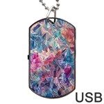 Blue Blend Dog Tag USB Flash (Two Sides)