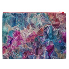 Blue Blend Cosmetic Bag (XXL) from ArtsNow.com Back