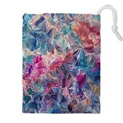 Blue Blend Drawstring Pouch (4XL) from ArtsNow.com Front