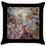 Mono Pour Blend  Throw Pillow Case (Black)