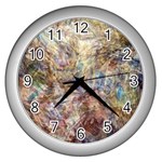 Mono Pour Blend  Wall Clock (Silver)