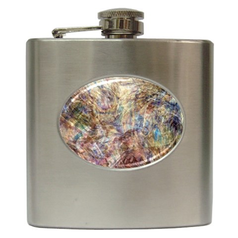 Mono Pour Blend  Hip Flask (6 oz) from ArtsNow.com Front