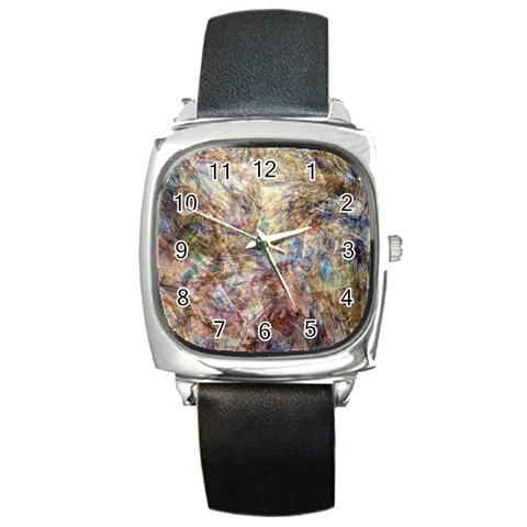 Mono Pour Blend  Square Metal Watch from ArtsNow.com Front