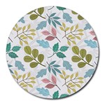 Leaf pattern  Round Mousepad