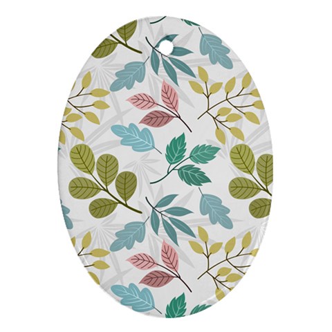 Leaf pattern  Ornament (Oval) from ArtsNow.com Front