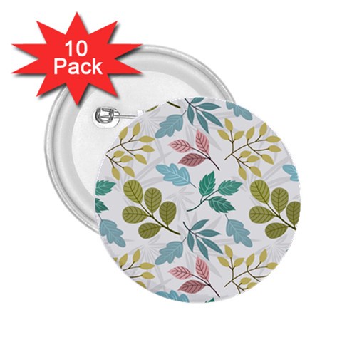 Leaf pattern  2.25  Buttons (10 pack)  from ArtsNow.com Front