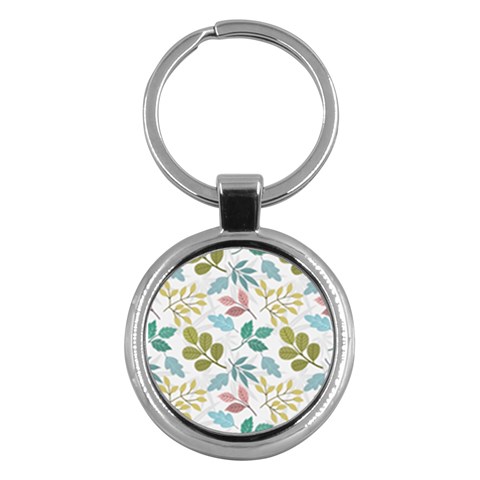 Leaf pattern  Key Chain (Round) from ArtsNow.com Front