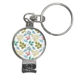 Leaf pattern  Nail Clippers Key Chain