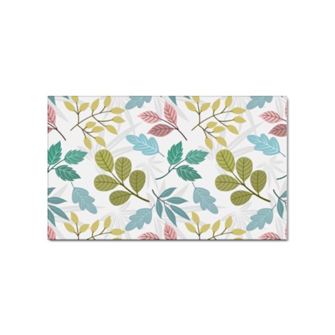 Leaf pattern  Sticker (Rectangular) from ArtsNow.com Front