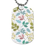 Leaf pattern  Dog Tag (One Side)