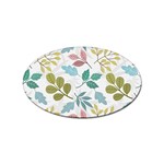 Leaf pattern  Sticker Oval (100 pack)