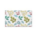 Leaf pattern  Sticker Rectangular (10 pack)