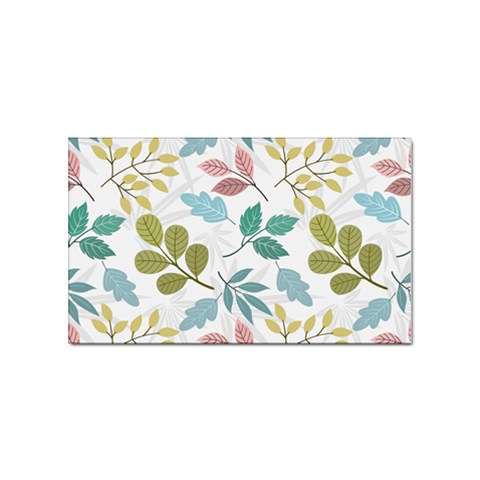 Leaf pattern  Sticker Rectangular (100 pack) from ArtsNow.com Front