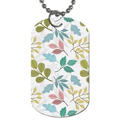 Leaf pattern  Dog Tag (Two Sides) from ArtsNow.com Front