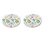 Leaf pattern  Cufflinks (Oval)