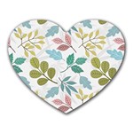 Leaf pattern  Heart Mousepad