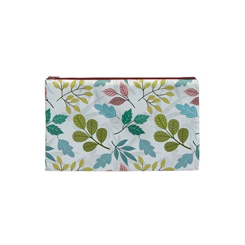 Leaf pattern  Cosmetic Bag (Small) from ArtsNow.com Front