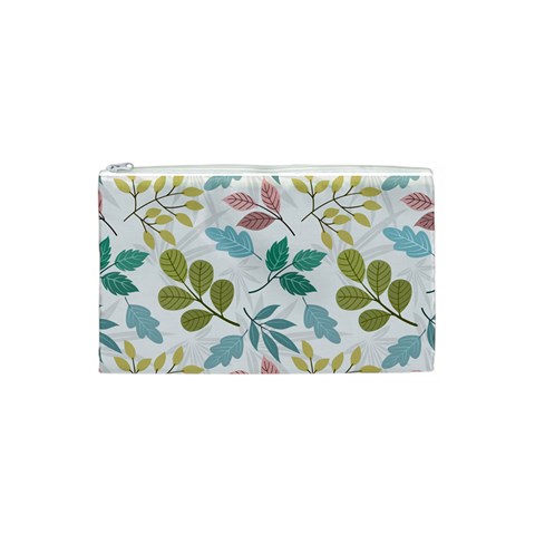 Leaf pattern  Cosmetic Bag (Small) from ArtsNow.com Front