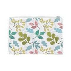 Leaf pattern  Cosmetic Bag (Large) from ArtsNow.com Back