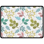 Leaf pattern  Fleece Blanket (Large)