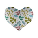 Leaf pattern  Standard 16  Premium Heart Shape Cushions