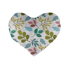 Leaf pattern  Standard 16  Premium Heart Shape Cushions from ArtsNow.com Back