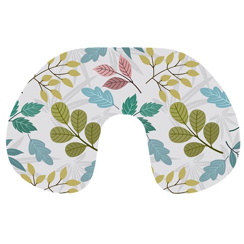 Leaf pattern  Travel Neck Pillow from ArtsNow.com Back