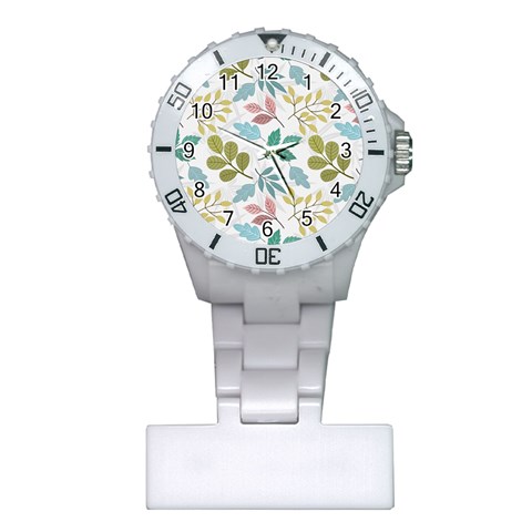 Leaf pattern  Plastic Nurses Watch from ArtsNow.com Front