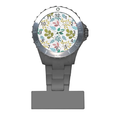 Leaf pattern  Plastic Nurses Watch from ArtsNow.com Front