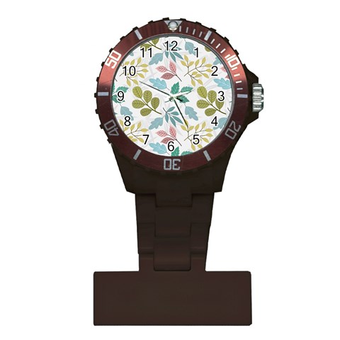 Leaf pattern  Plastic Nurses Watch from ArtsNow.com Front