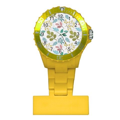 Leaf pattern  Plastic Nurses Watch from ArtsNow.com Front