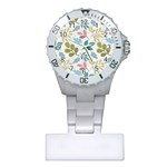 Leaf pattern  Plastic Nurses Watch