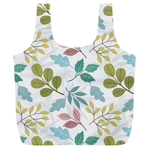 Leaf pattern  Full Print Recycle Bag (XL) from ArtsNow.com Front