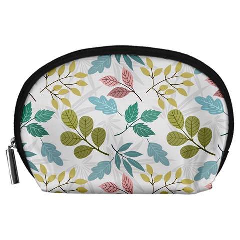 Leaf pattern  Accessory Pouch (Large) from ArtsNow.com Front