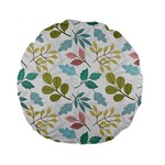 Leaf pattern  Standard 15  Premium Flano Round Cushions