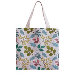 Leaf pattern  Zipper Grocery Tote Bag from ArtsNow.com Front